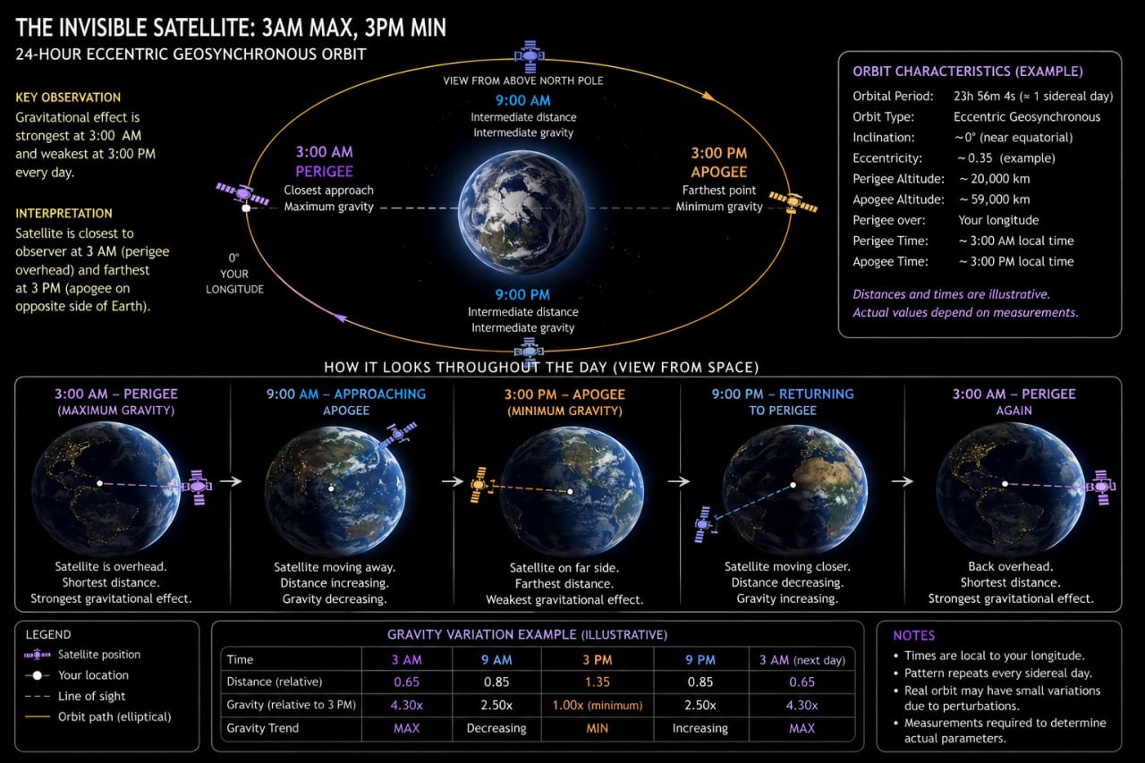 OSDC briefing: invisible satellite eccentric geosynchronous orbit