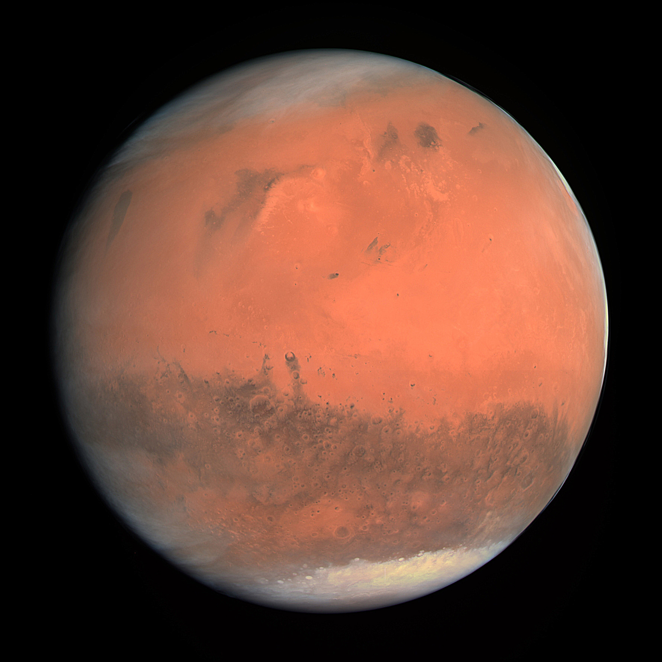 Mars true color globe — OSIRIS