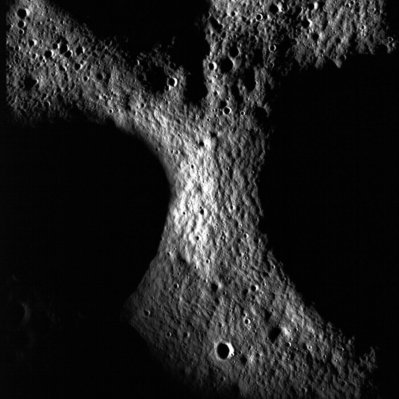 Moon — Peary Crater at the North Pole