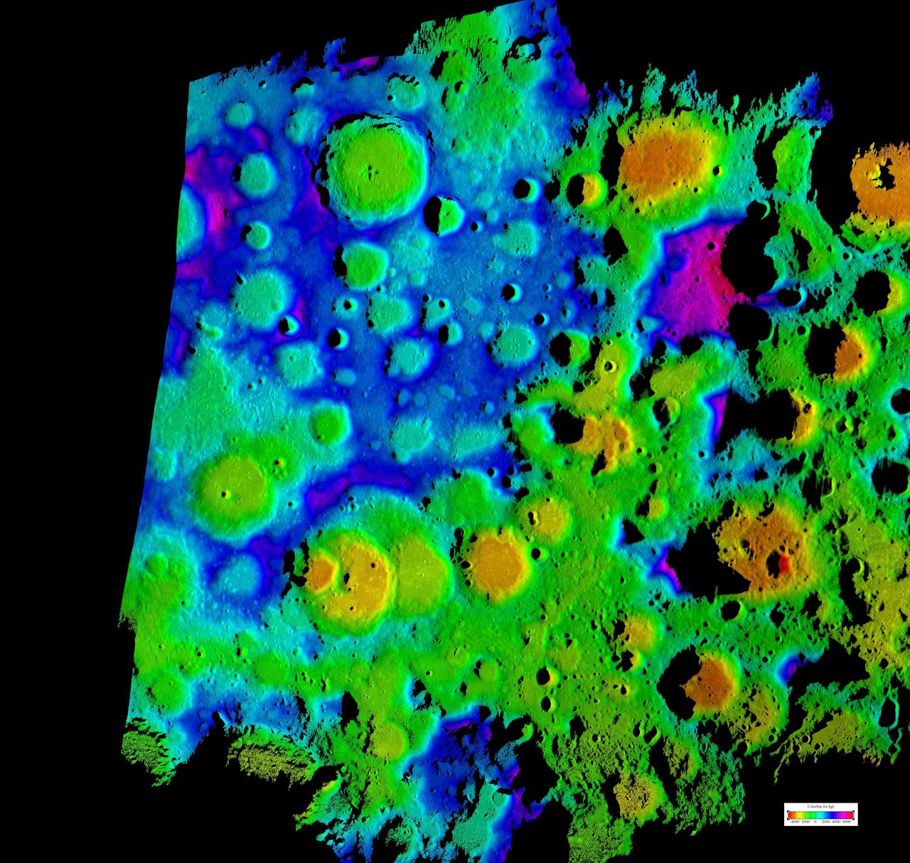 LRO south pole mosaic
