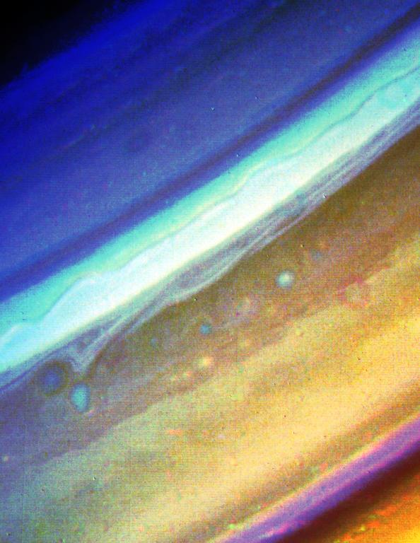 Saturn photographed by Voyager 2