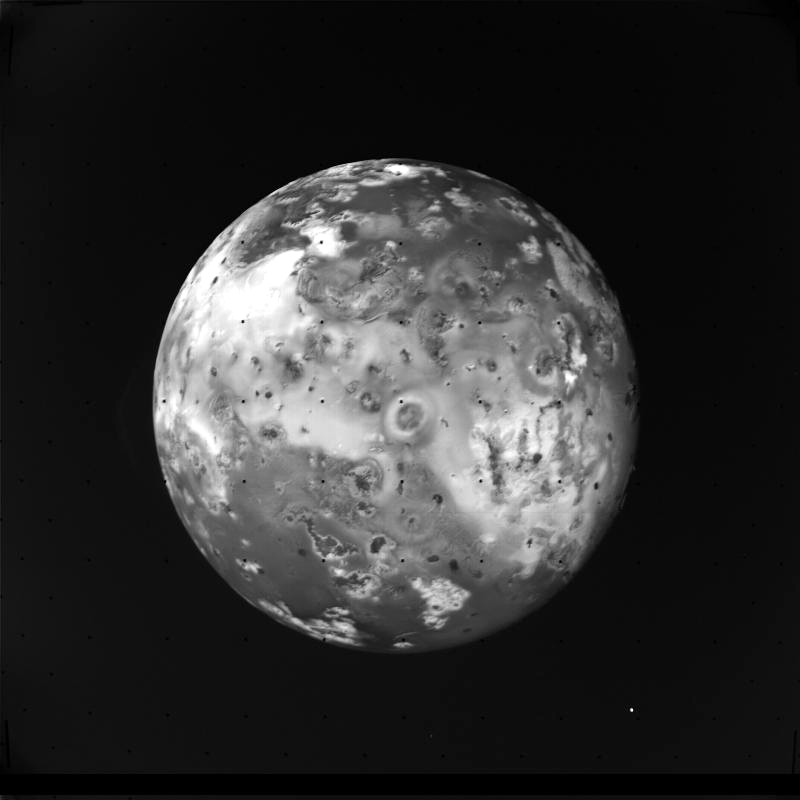 Io imaged by Voyager 1