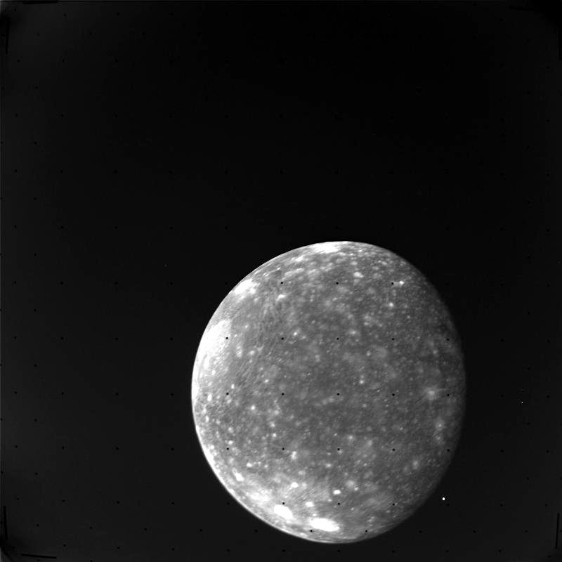 Callisto imaged by Voyager 1