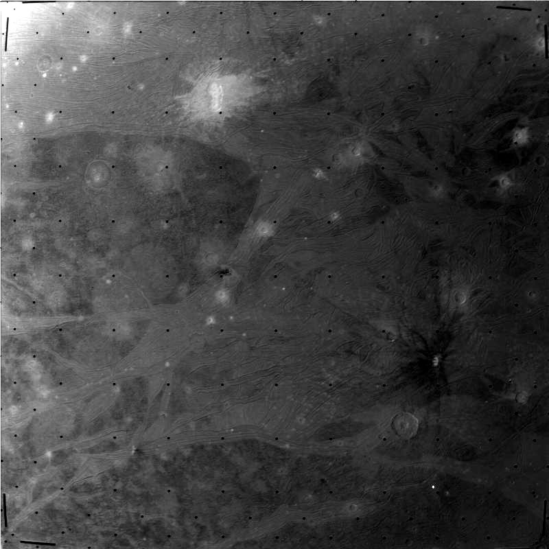 Ganymede imaged by Voyager 1