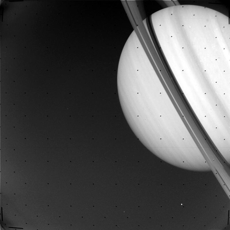 Saturn imaged by Voyager 1