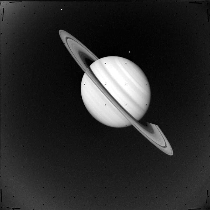 Saturn imaged by Voyager 1