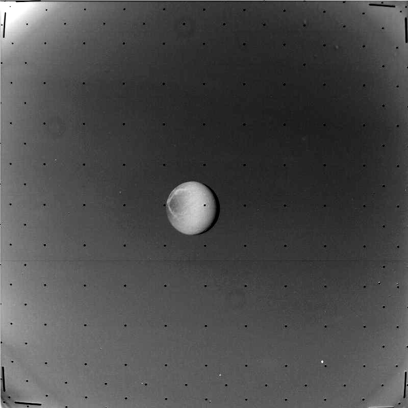 Dione imaged by Voyager 1