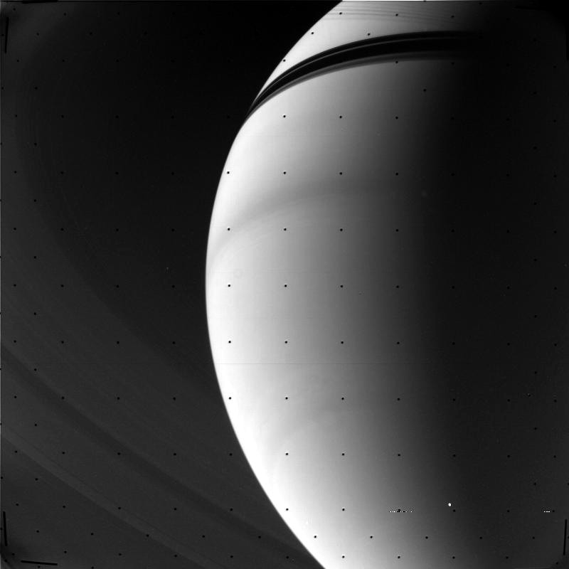 Saturn imaged by Voyager 1
