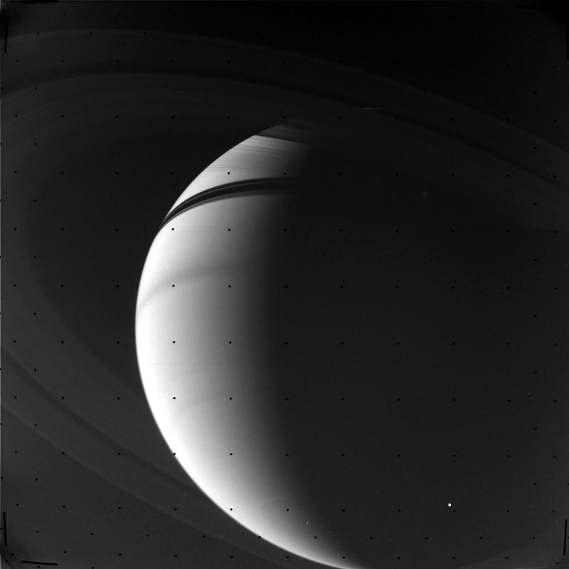 Saturn imaged by Voyager 1