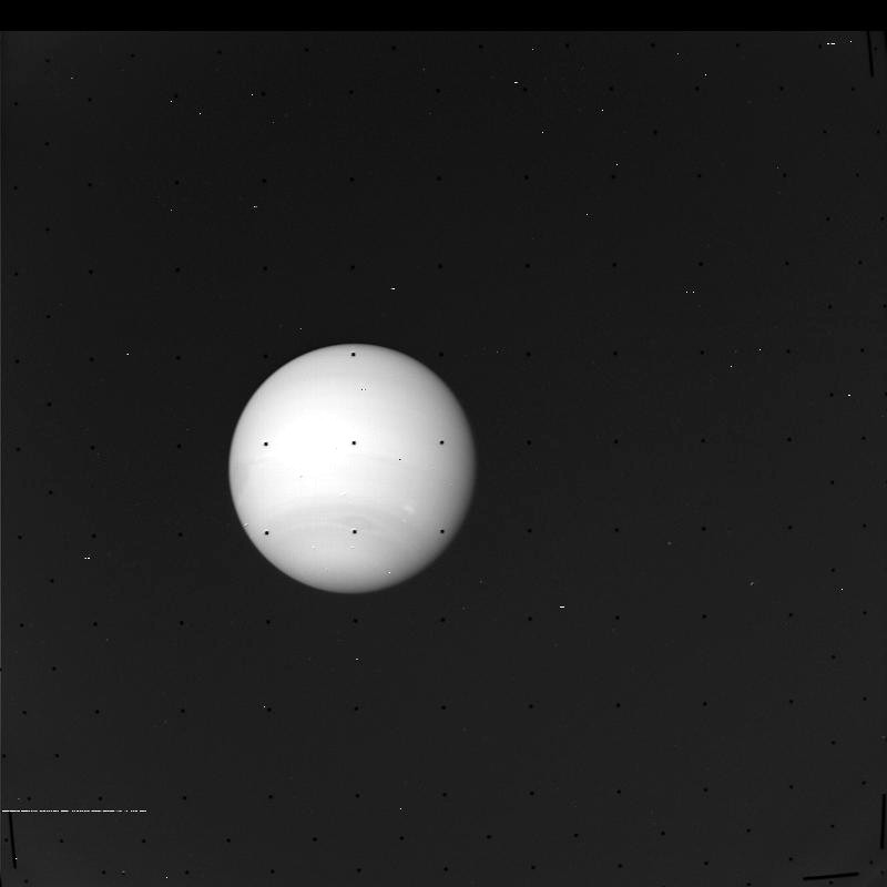 Neptune imaged by Voyager 2