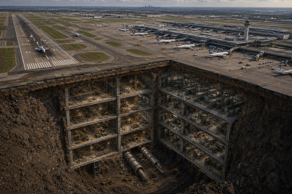 What Lives Beneath the Airport: The D.U.M.B. Cross Section