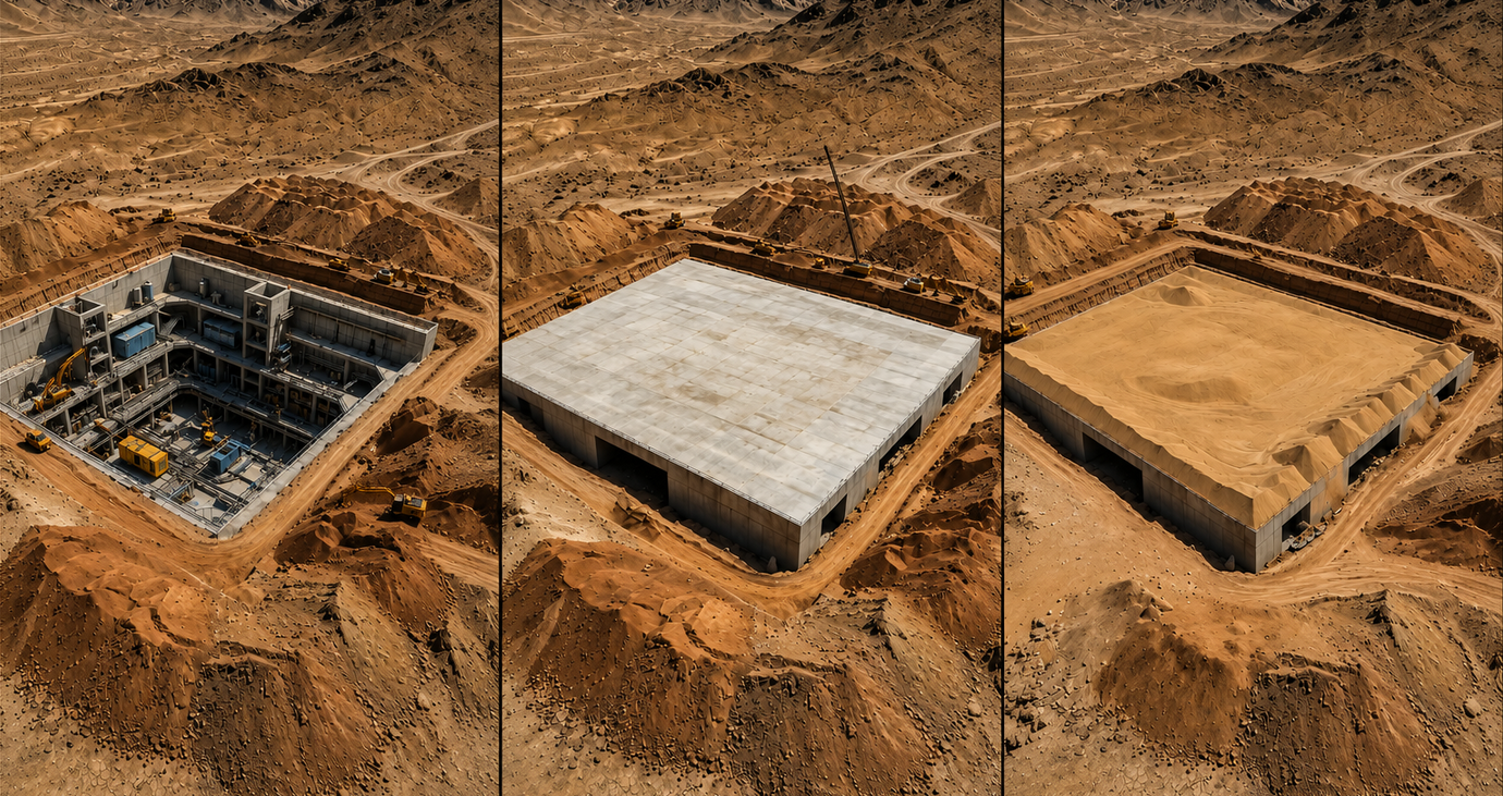 Underground Base Construction Phases