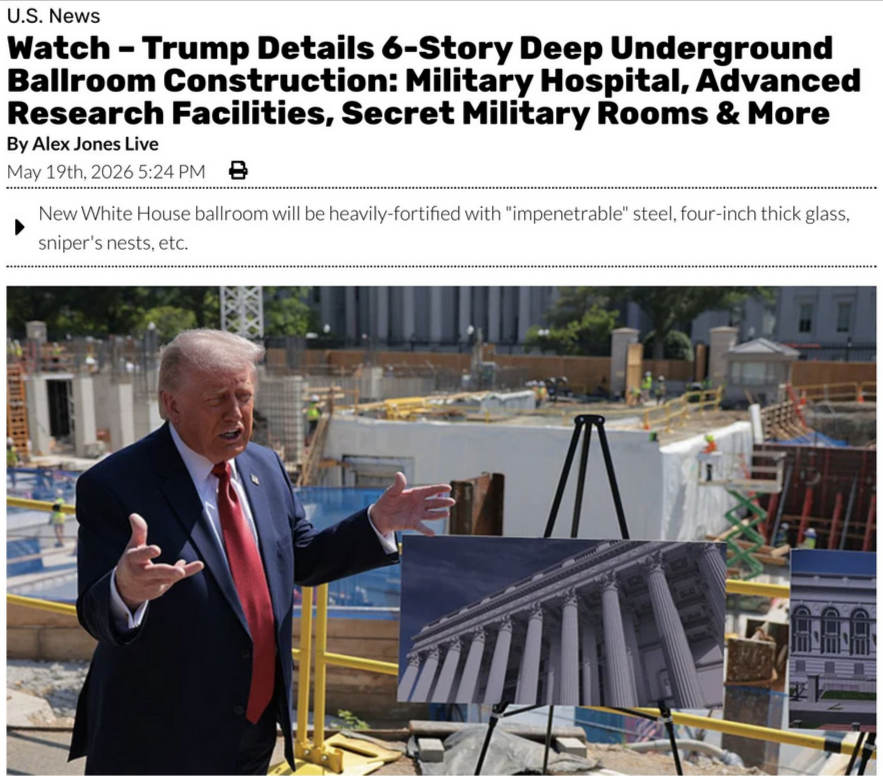 Trump Underground Construction