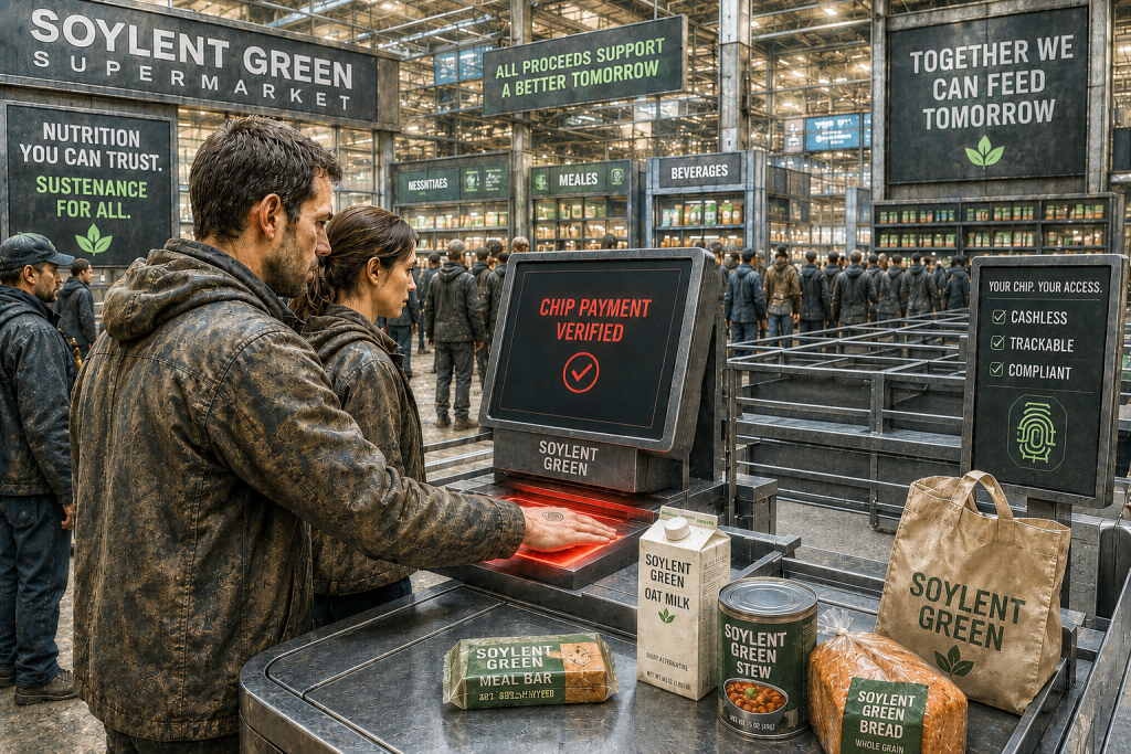 The Soylent Supermarket: Chip In, Eat, Comply