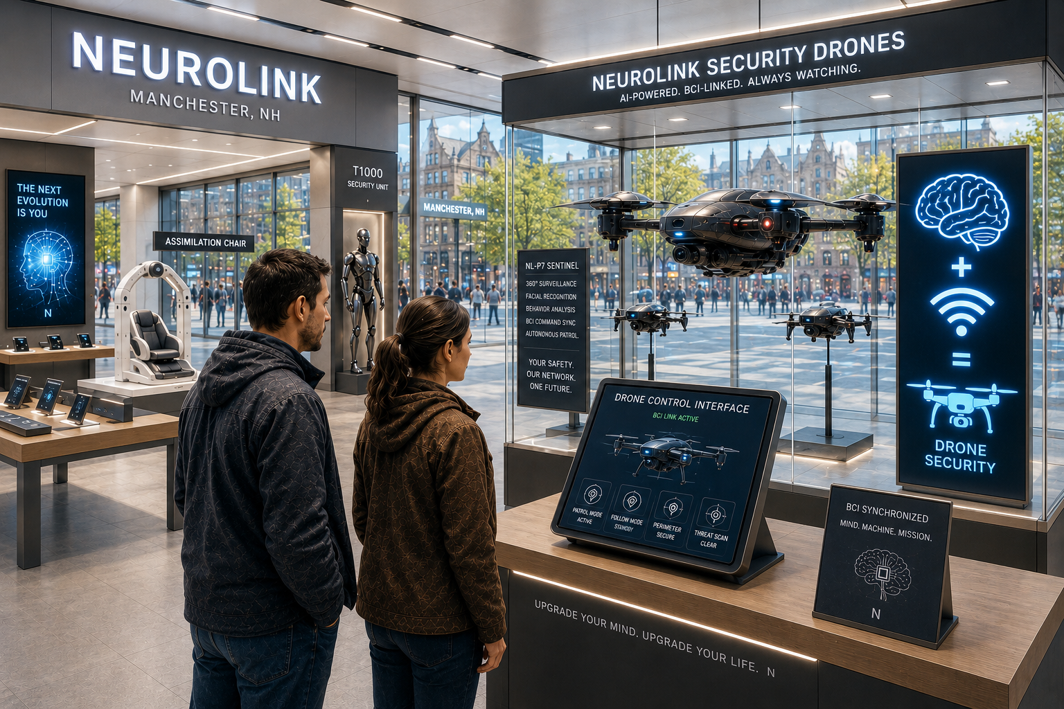 Neurolink Security Drones