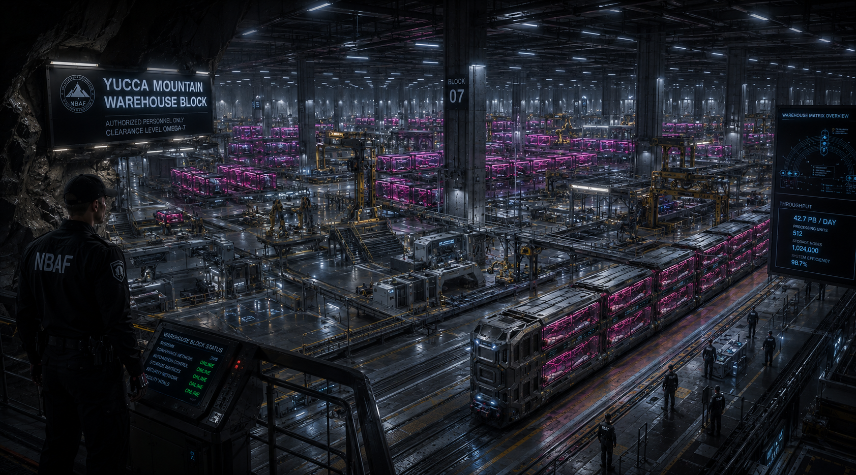 Yucca Mountain Warehouse Block: The Scale of the Operation