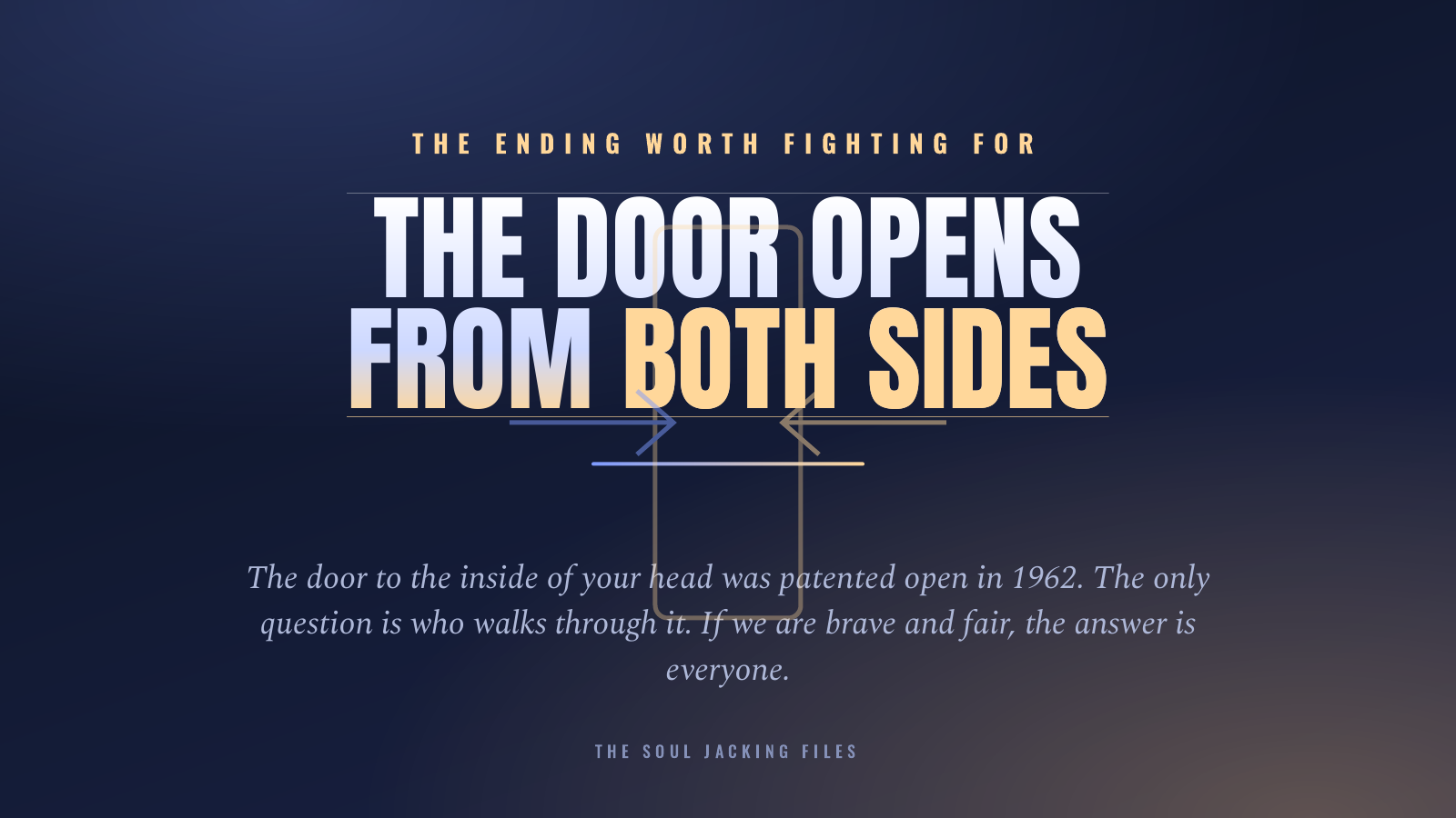 The door opens from both sides